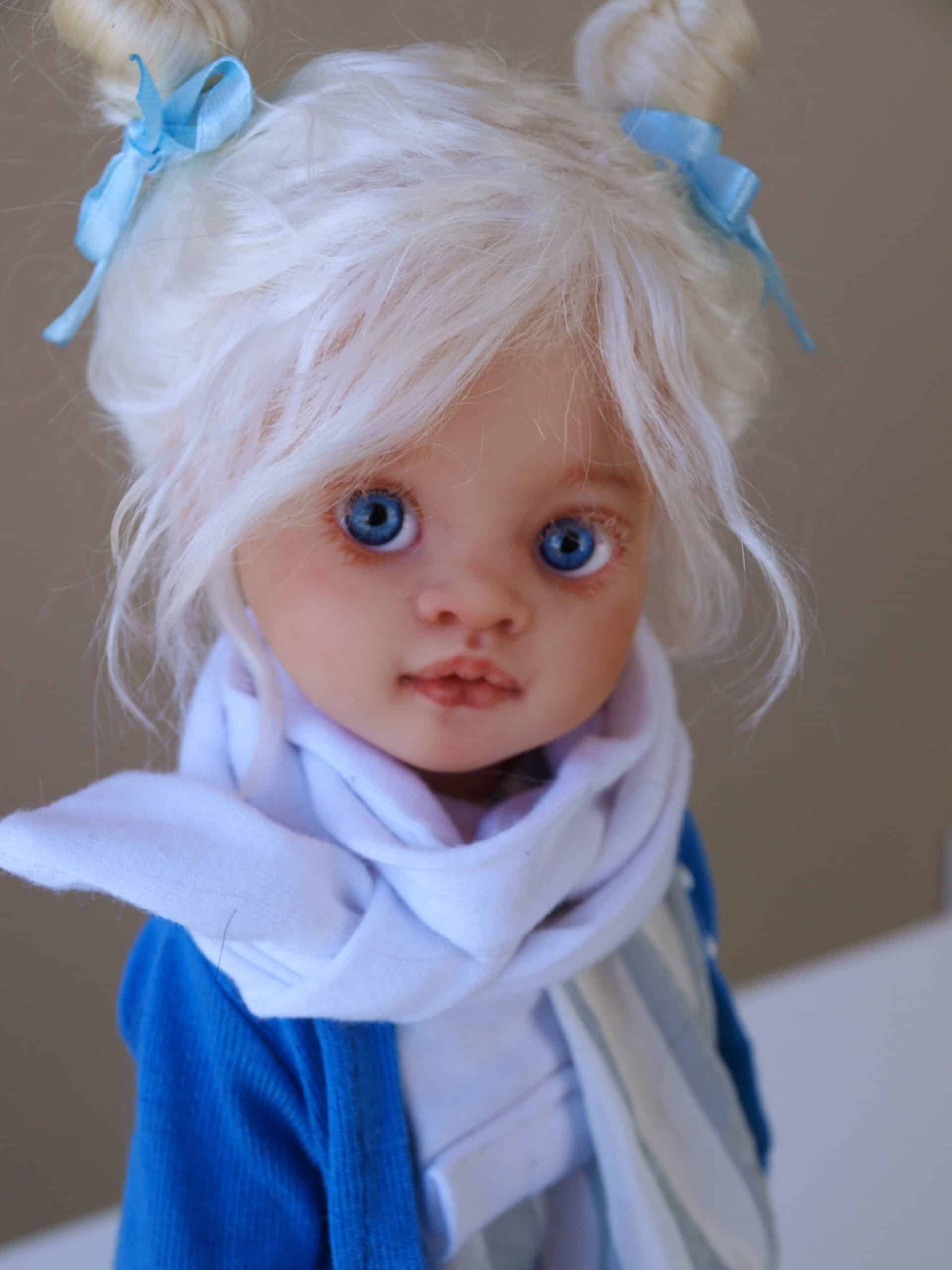 custom ooak paola reina doll blonde with braids
