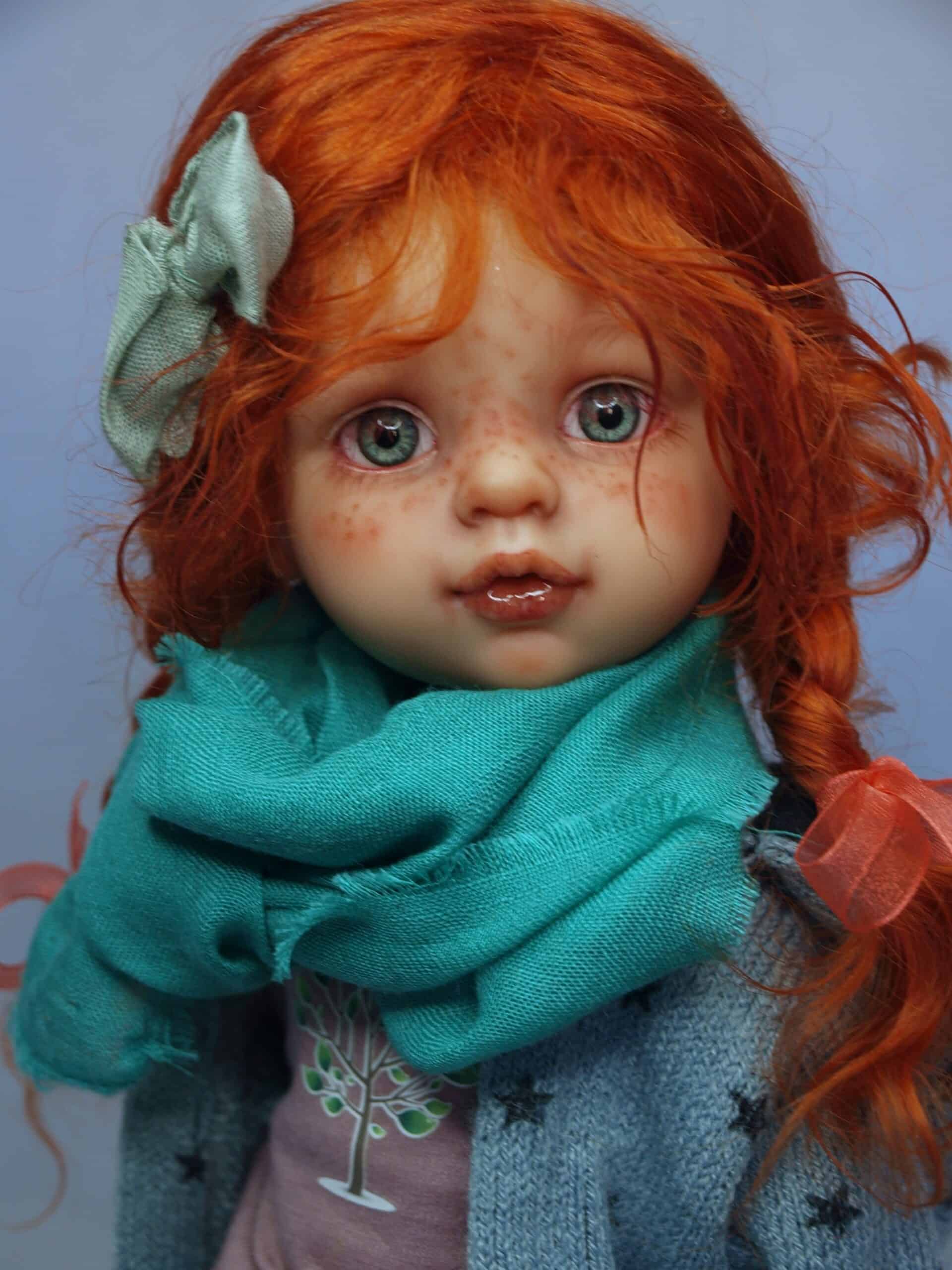 handmade paola reina doll green eyes ooak