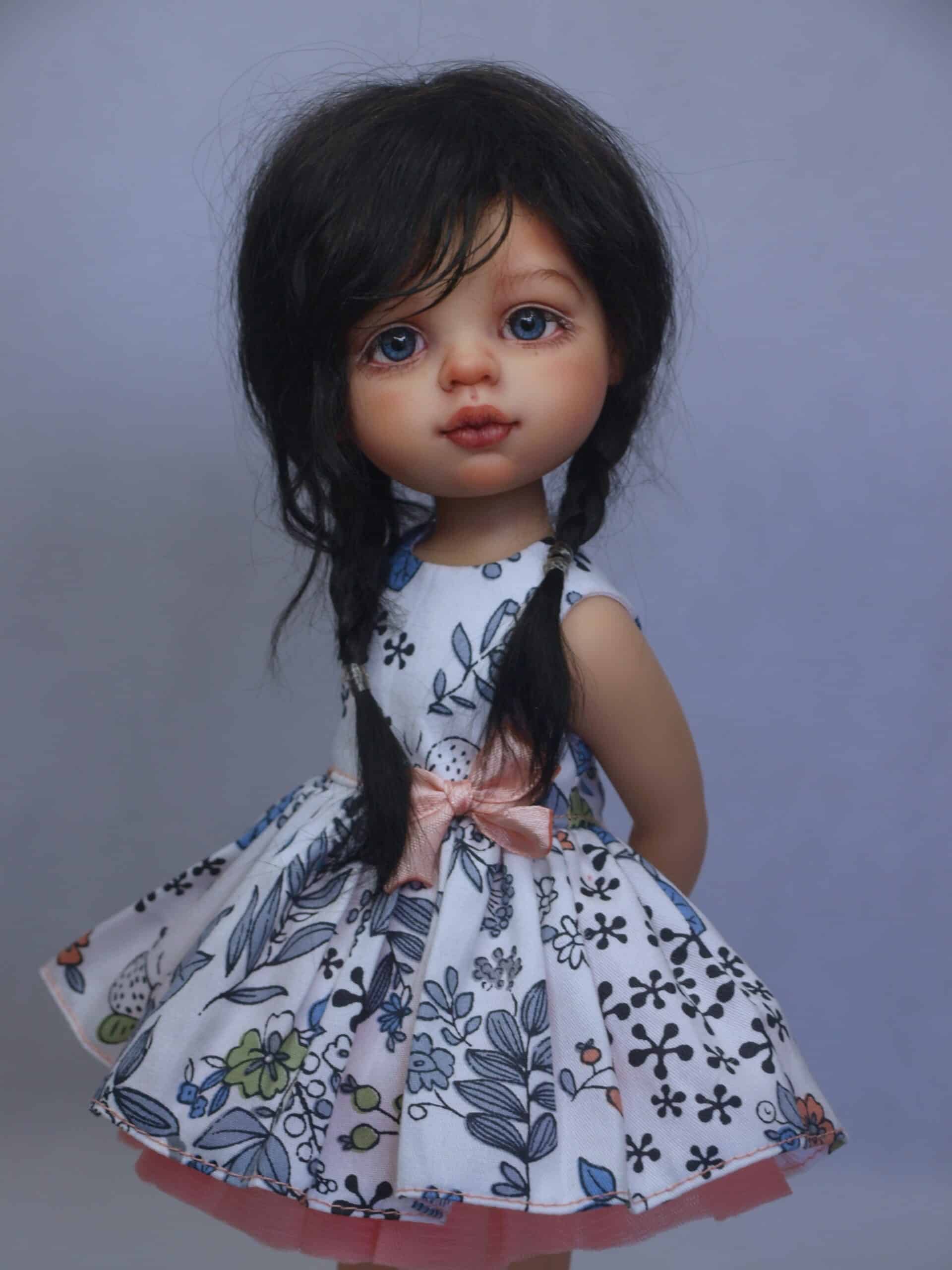 ooak paola reina doll with new makeup handmade